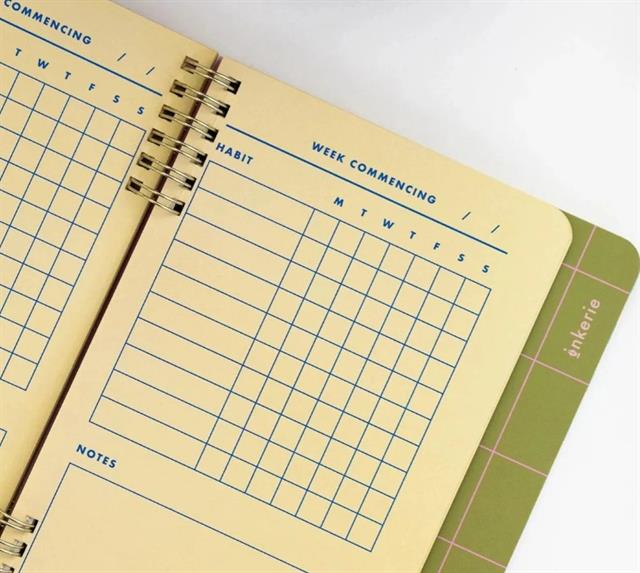 Kikkerland-Kikkerland Habit & Goals Tracker Hedef Defteri-Özel Defterler-2-Milagron.com