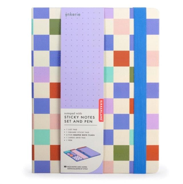 Kikkerland-Kikkerland Inkerie Kareli A5 Notluk, Post It Set & Tükenmez Kalem Kırtasiye Seti-Kırtasiye Seti-3-Milagron.com