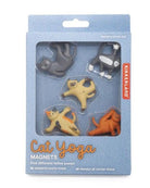 Kikkerland-Kikkerland Yoga Cat Magnets Seti-Magnet-2-Milagron.com