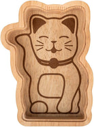 Kikkerland-Kikkerland Maneki Neko Luck Cat Şanslı Kedi Ahşap Kumbara-Kumbara-2-Milagron.com