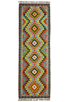 El Dokuma Afgan Kilim Yolluk 61x197 Cm (1.2 M²) - 0