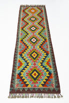 El Dokuma Afgan Kilim Yolluk 61x197 Cm (1.2 M²) - 1