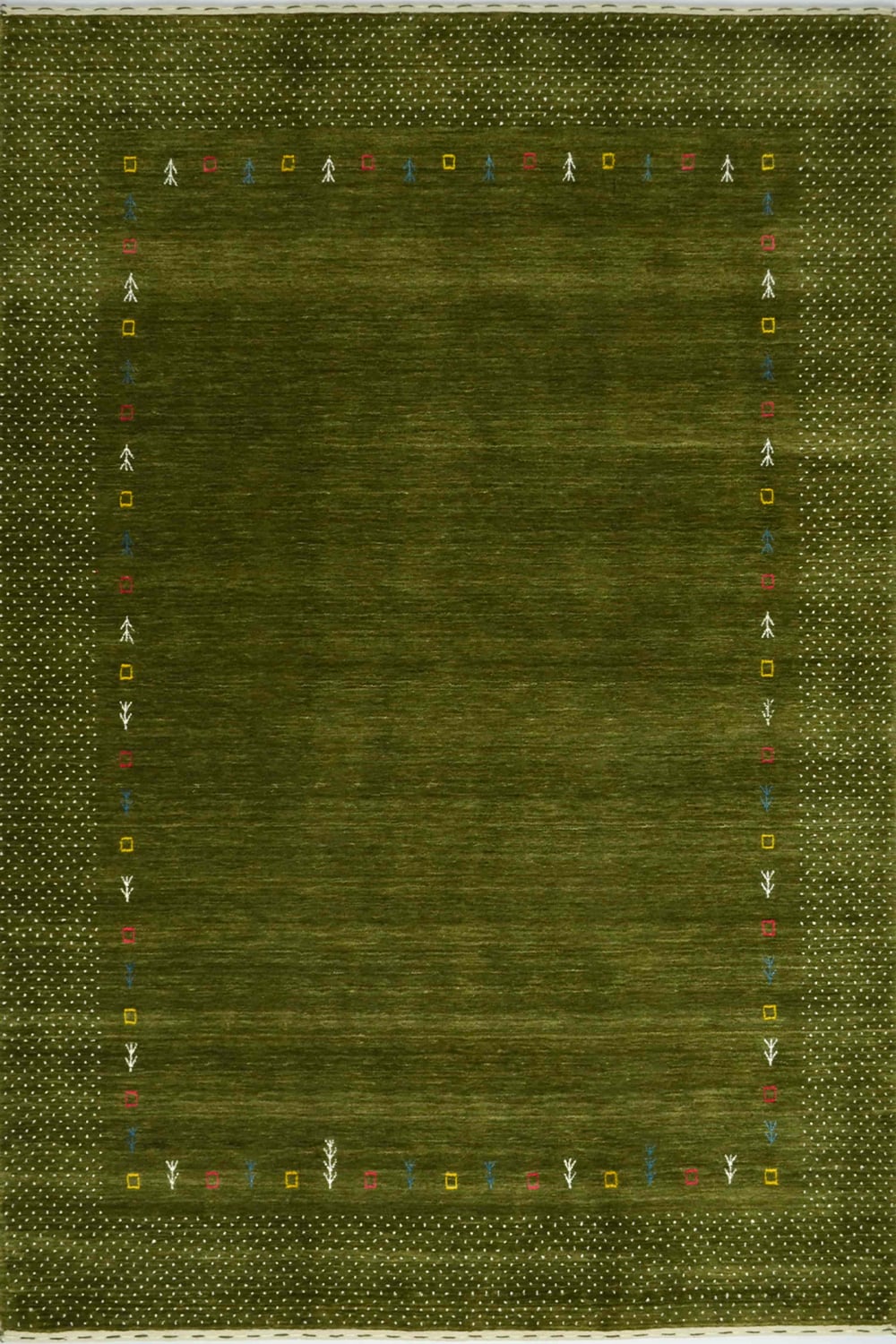 Lori Yünden El Dokuma Etnik Desenli Modern Halı - 1