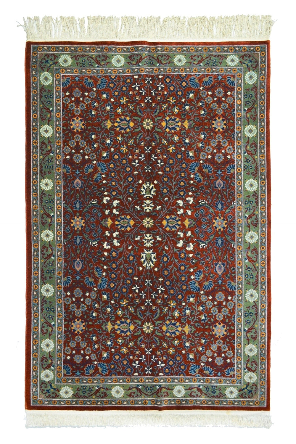Yedi Dağın Çiçeği El Dokuma Hereke Halısı 100x180 Cm (1.8 M²) - 1