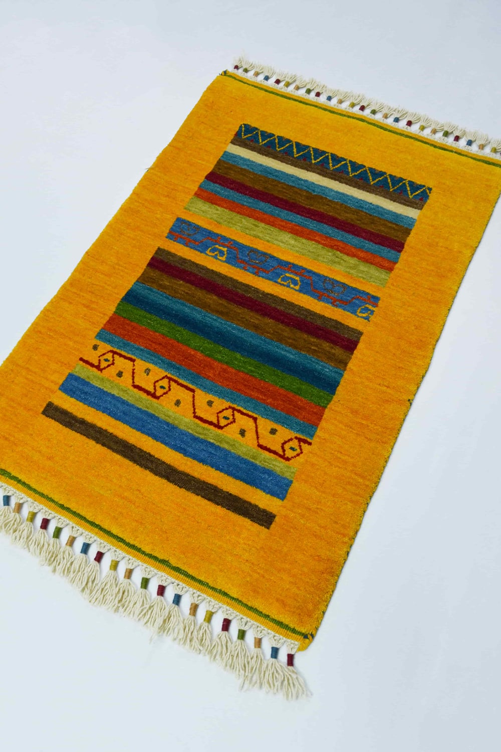 Yünden El Dokuma Tribal Halı - 2