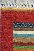 Yünden El Dokuma Tribal Halı - 4