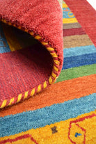 Yünden El Dokuma Tribal Halı - 6