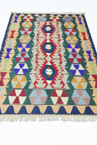 Yünden El Dokuma Uşak Kök İnce Kilim 120x180 Cm (2.16 M²) - 1