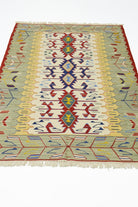 Yünden El Dokuma Uşak Kök İnce Kilim 120x180 Cm (2.16 M²) - 1