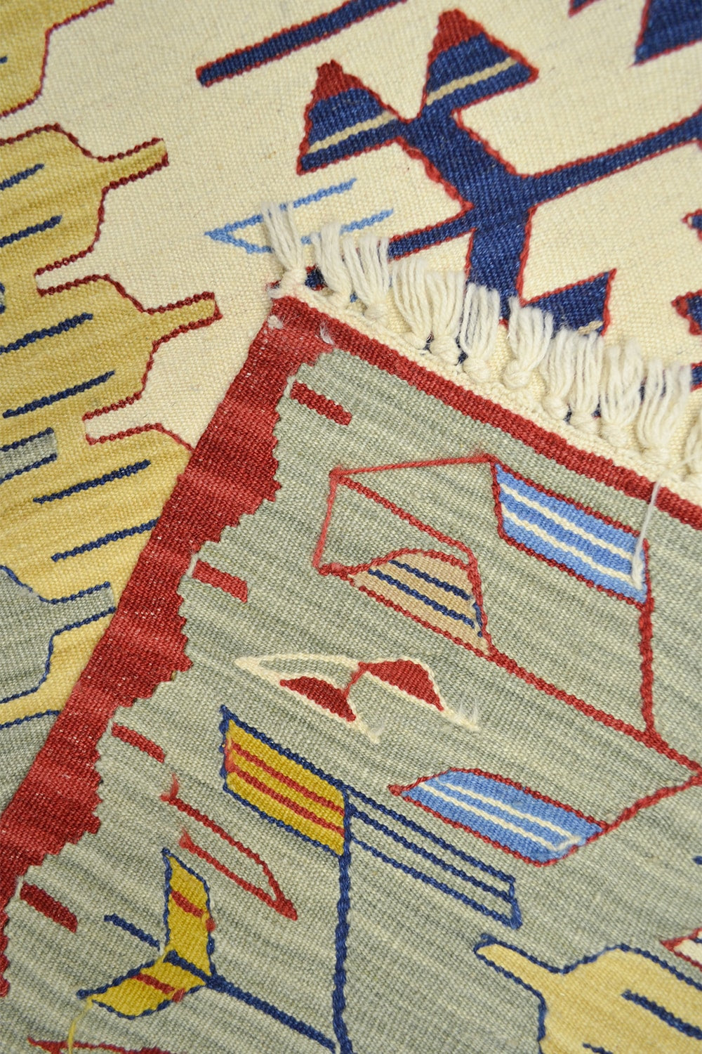 Yünden El Dokuma Uşak Kök İnce Kilim 120x180 Cm (2.16 M²) - 4