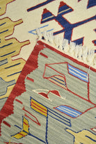 Yünden El Dokuma Uşak Kök İnce Kilim 120x180 Cm (2.16 M²) - 4
