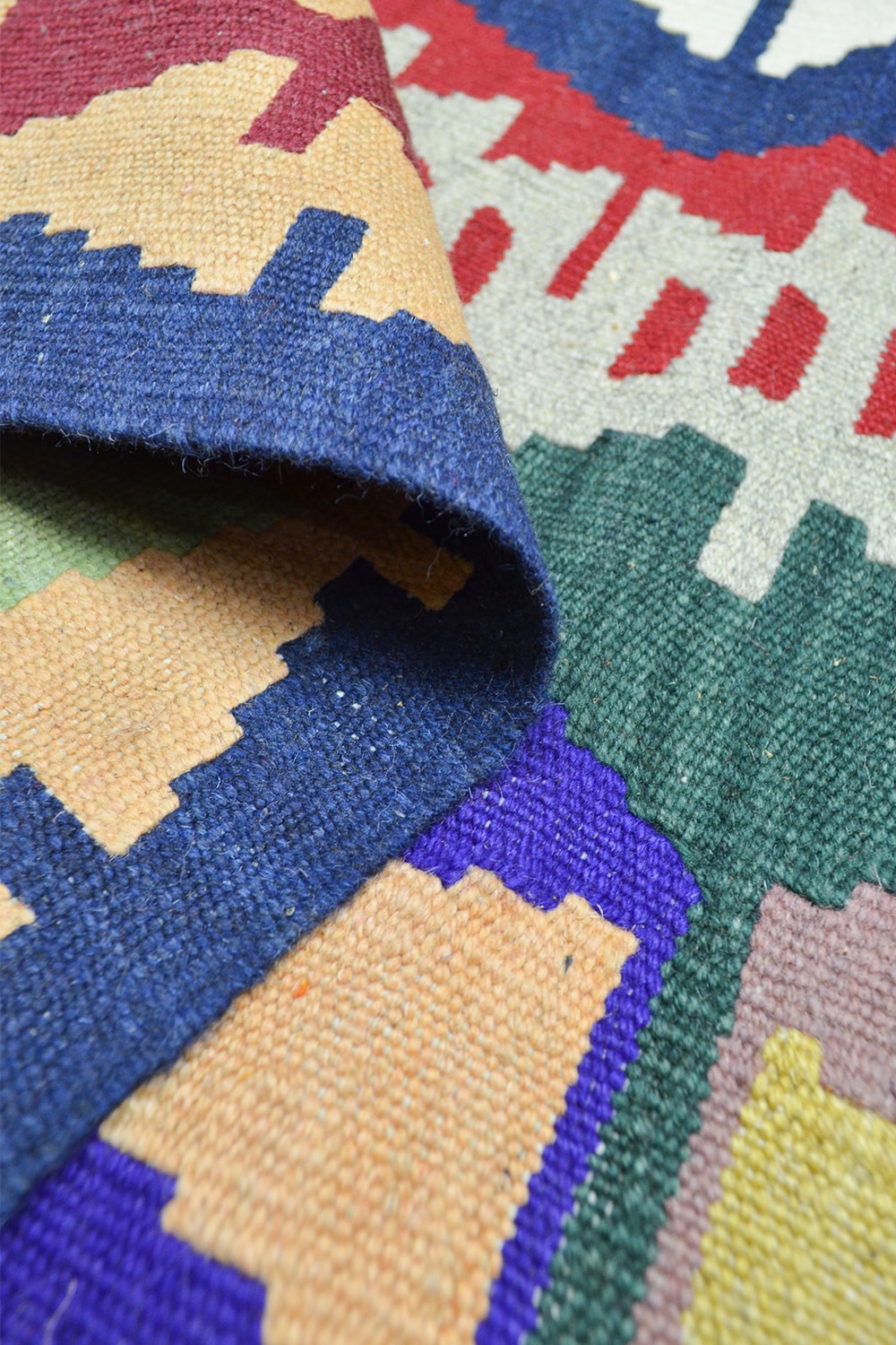 Yünden El Dokuma Uşak Kök İnce Kilim 120x180 Cm (2.16 M²) - 5
