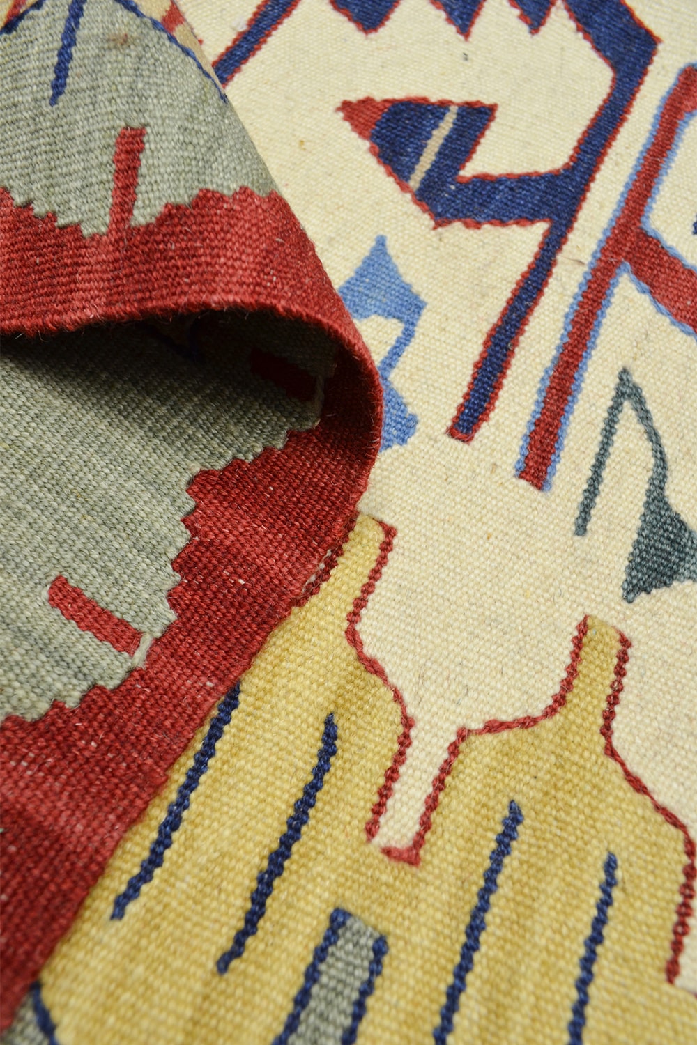 Yünden El Dokuma Uşak Kök İnce Kilim 120x180 Cm (2.16 M²) - 5