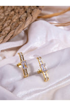 Kimolos-Big Dream 925 Ayar Gümüş Tek Taşlı Tasarım Küpe-Küpe-2-Milagron.com