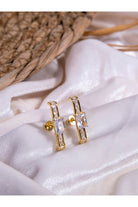 Kimolos-Big Dream 925 Ayar Gümüş Tek Taşlı Tasarım Küpe-Küpe-3-Milagron.com