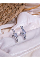 Kimolos-Big Dream 925 Ayar Gümüş Tek Taşlı Tasarım Küpe-Küpe-4-Milagron.com