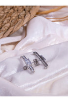 Kimolos-Big Dream 925 Ayar Gümüş Tek Taşlı Tasarım Küpe-Küpe-6-Milagron.com