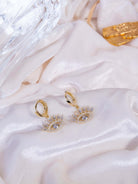 Kimolos-Big Eye 925 Ayar Gümüş Baget Taşlı Göz Küpe-Küpe-3-Milagron.com