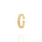 Kimolos-Chain Ring 925 Ayar Gümüş Zirkon Taşlı Ayarlanabilir Yüzük-1-Milagron.com