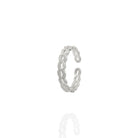 Kimolos-Chain Ring 925 Ayar Gümüş Zirkon Taşlı Ayarlanabilir Yüzük-4-Milagron.com