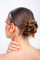 Kimolos-Date Night 925 Ayar Gümüş Zirkon Taşlı Tasarım Halka Küpe-Küpe-2-Milagron.com