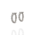 Kimolos-Dazzle 925 Ayar Gümüş Zirkon Taşlı Halka Üçgen Küpe-Küpe-2-Milagron.com