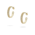 Kimolos-Diamond Babe 925 Ayar Gümüş Zirkon Taşlı Zincir Model Halka Küpe-Küpe-1-Milagron.com