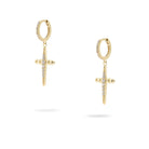 Kimolos-Don't Touch 925 Ayar Gümüş Zirkon Taşlı Tasarım Küpe-Küpe-1-Milagron.com