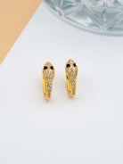 Kimolos-Everywhere 925 Ayar Gümüş Zirkon Taşlı Yılan Model Küpe-Küpe-2-Milagron.com