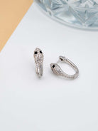 Kimolos-Everywhere 925 Ayar Gümüş Zirkon Taşlı Yılan Model Küpe-Küpe-3-Milagron.com