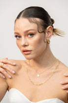 Kimolos-Grace 925 Ayar Gümüş Tasarım Halka Küpe-Küpe-2-Milagron.com