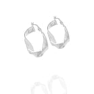 Kimolos-Grace 925 Ayar Gümüş Tasarım Halka Küpe-Küpe-5-Milagron.com