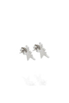 Kimolos-Half Star 925 Ayar Gümüş Mini Taşlı Yarım Yıldız Küpe-Küpe-3-Milagron.com