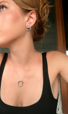 Kimolos-Helios Earring 925 Ayar Gümüş Küpe-4-Milagron.com
