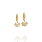 Kimolos-I Cloud 925 Ayar Gümüş Zirkon Taşlı Bulut Küpe-Küpe-1-Milagron.com