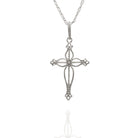 Kimolos-Judge 925 Ayar Gümüş Tasarım Haç Kolye-Kolye-4-Milagron.com