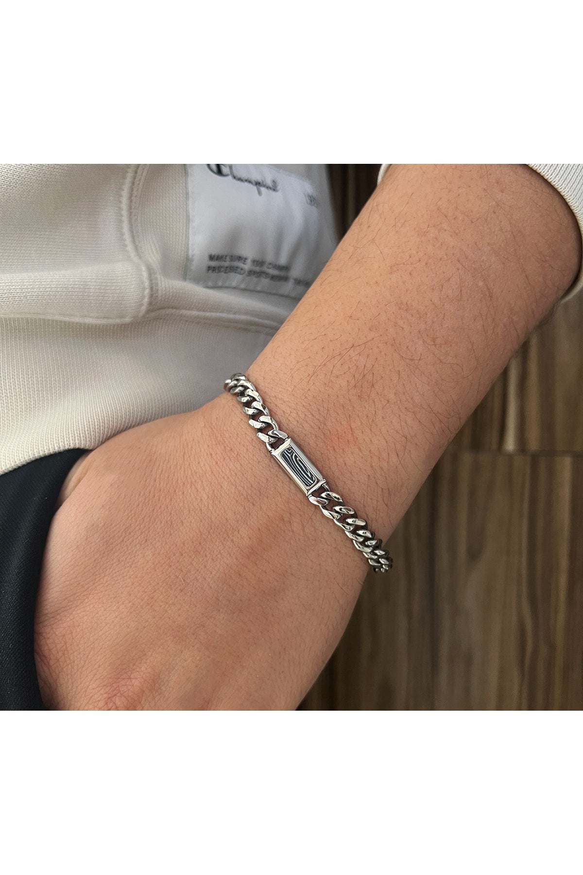 Kimolos-Mark 316 Ayar Paslanmaz çelik Erkek Bileklik-2-Milagron.com