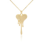 Kimolos-Melting For You 925 Ayar Gümüş Kalp Kolye-Kolye-1-Milagron.com