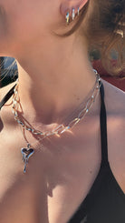 Kimolos-Melting For You 925 Ayar Gümüş Kalp Kolye-Kolye-4-Milagron.com