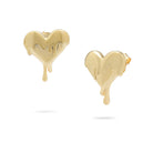 Kimolos-Melting Heart 925 Ayar Gümüş Kalp Küpe-Küpe-1-Milagron.com