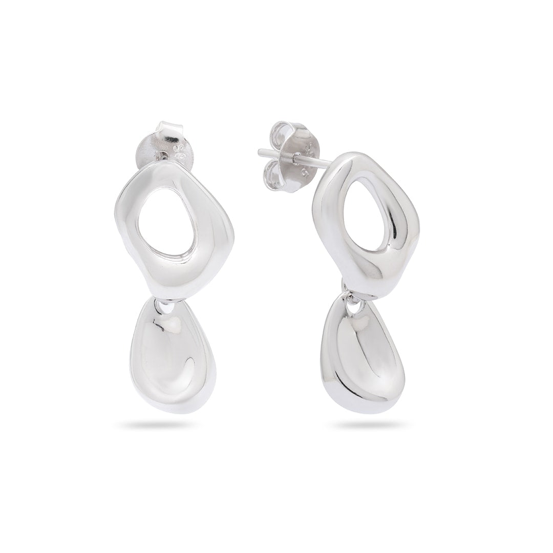 Kimolos-Nix 925 Ayar Gümüş Küpe-2-Milagron.com