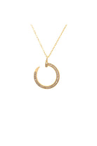 Kimolos-Rome 925 Ayar Gümüş Baget Taşlı Kolye-Kolye-1-Milagron.com