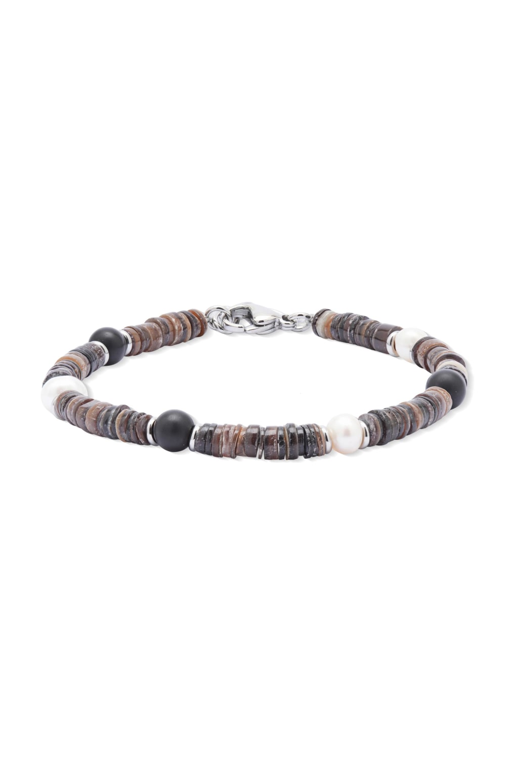 Kimolos-SORUNLU - Boysenberry Bracelet 316 Ayar çelik Ve Doğal Taşlı Erkek Bileklik-Bileklik-1-Milagron.com