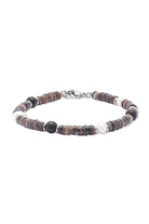 Kimolos-SORUNLU - Boysenberry Bracelet 316 Ayar çelik Ve Doğal Taşlı Erkek Bileklik-Bileklik-1-Milagron.com