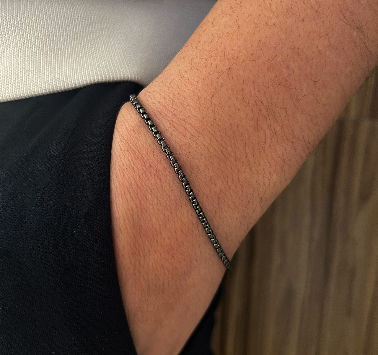 Kimolos-SORUNLU - Kick It 316 Ayar çelik Zincir Erkek Bileklik-Bileklik-2-Milagron.com