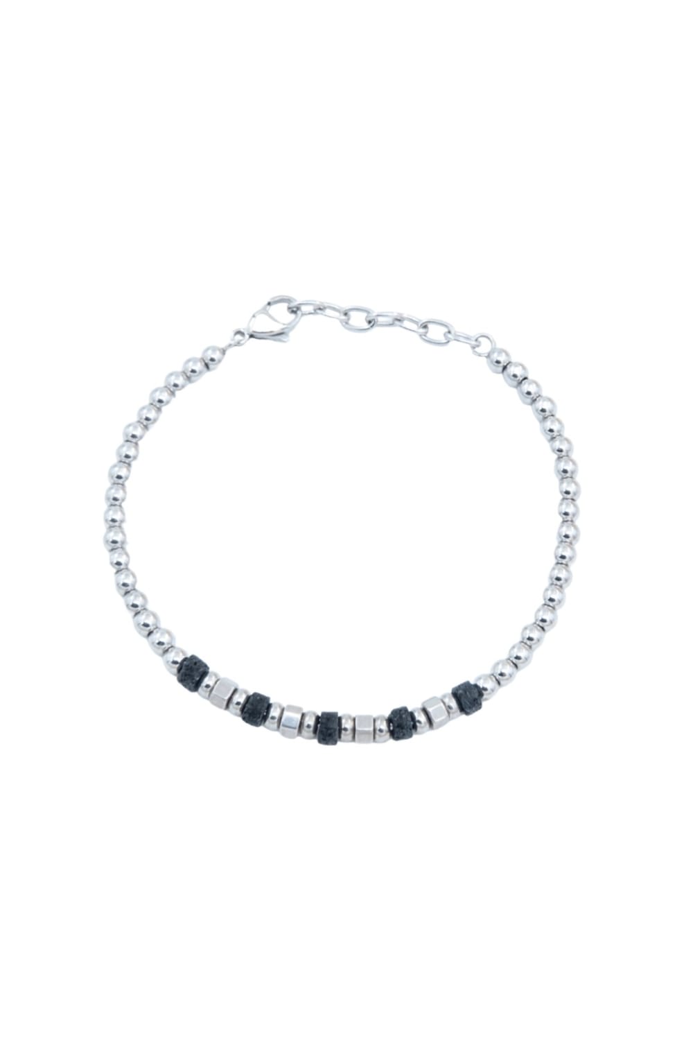 Kimolos-SORUNLU - Stone 316 Ayar çelik Doğal Taşlı Erkek Bileklik-Bileklik-1-Milagron.com