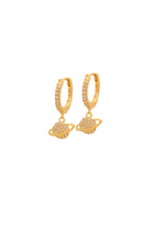 Kimolos-Saturn 925 Ayar Gümüş Zirkon Taşlı Gezegen Küpe-Küpe-2-Milagron.com