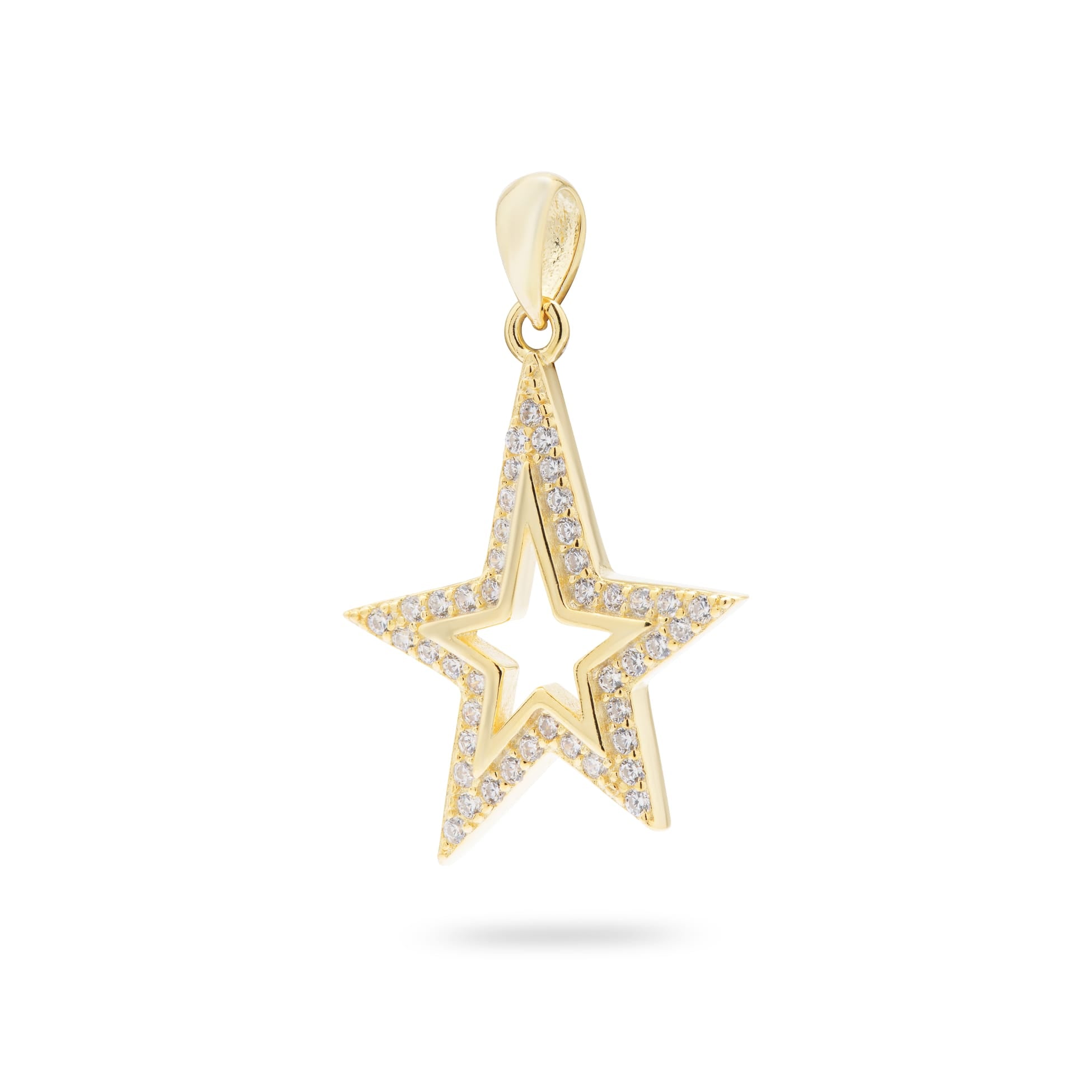 Kimolos-Shime Like A Star 925 Ayar Gümüş Zirkon Taşlı Yıldız Kolye Ucu-1-Milagron.com