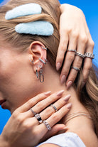 Kimolos-Spark Of Joy 925 Ayar Gümüş Zirkon Taşlı Sallantılı Küpe-Küpe-3-Milagron.com