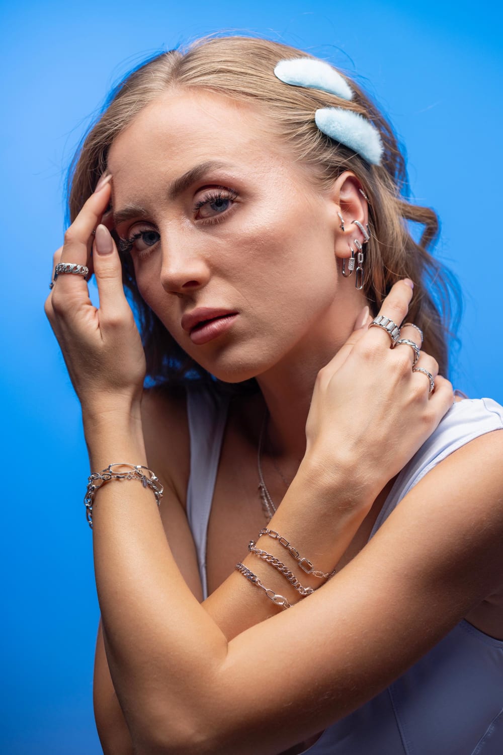 Kimolos-Timeless Grace 925 Ayar Gümüş Zirkon Taşlı Bileklik-Bileklik-2-Milagron.com